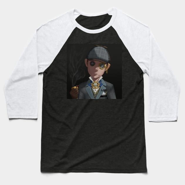 Truth & Inference Portrait (Mr. Inference) Baseball T-Shirt by gagimas